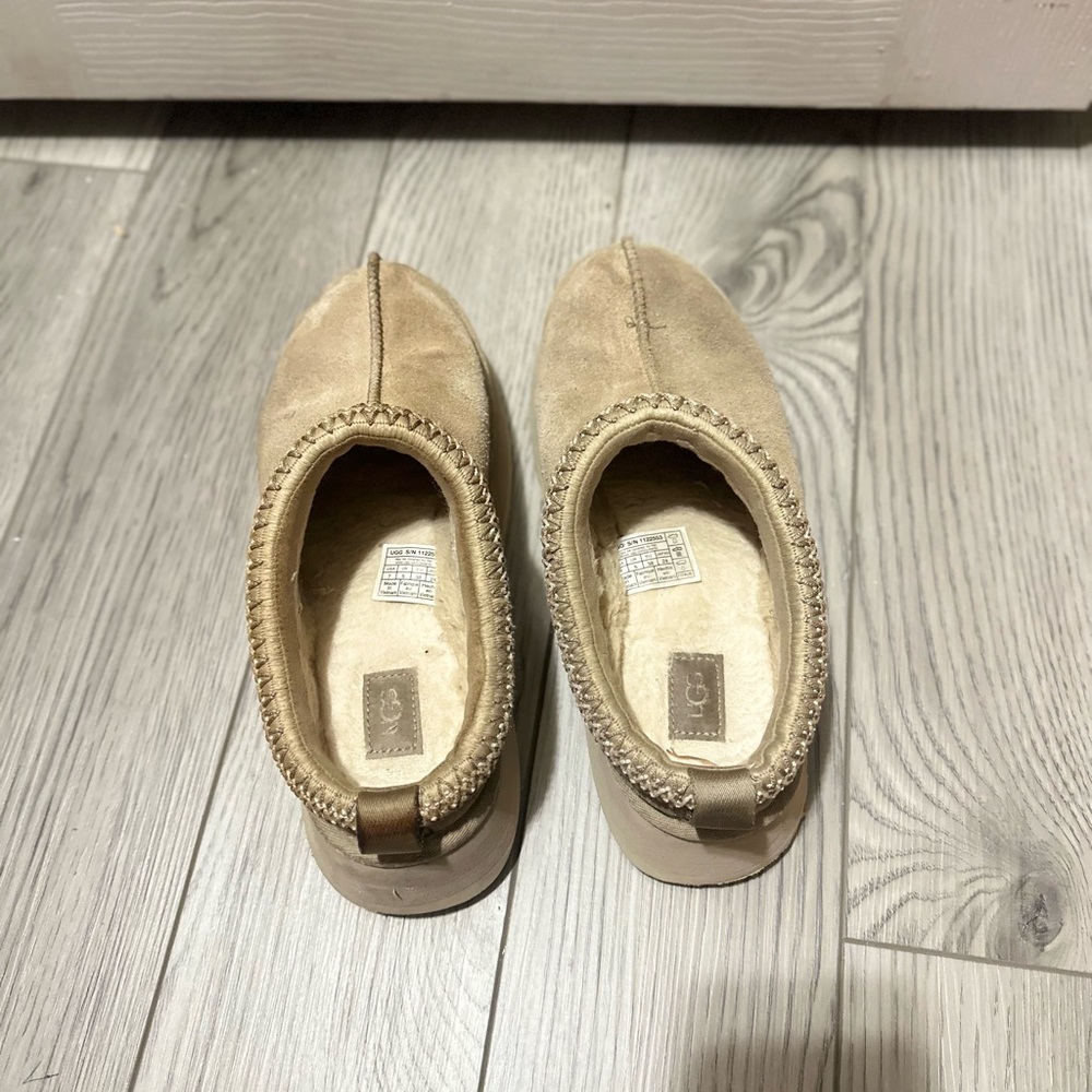 UGG Beige Suede Cozy Slip-Ons - Picture 2 of 4